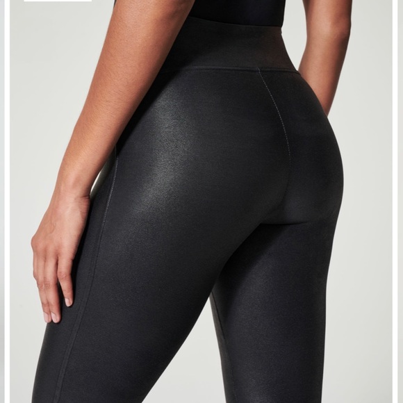 NWOT Spanx faux leather leggings. Size Large - Picture 2 of 6